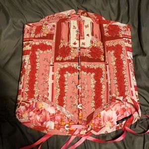 Pink brocade renaissance corset, 24"